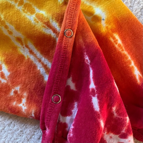 Tie Dye 12 Months baby vintage sweatshirt jumpsuit - Picture 5 of 6